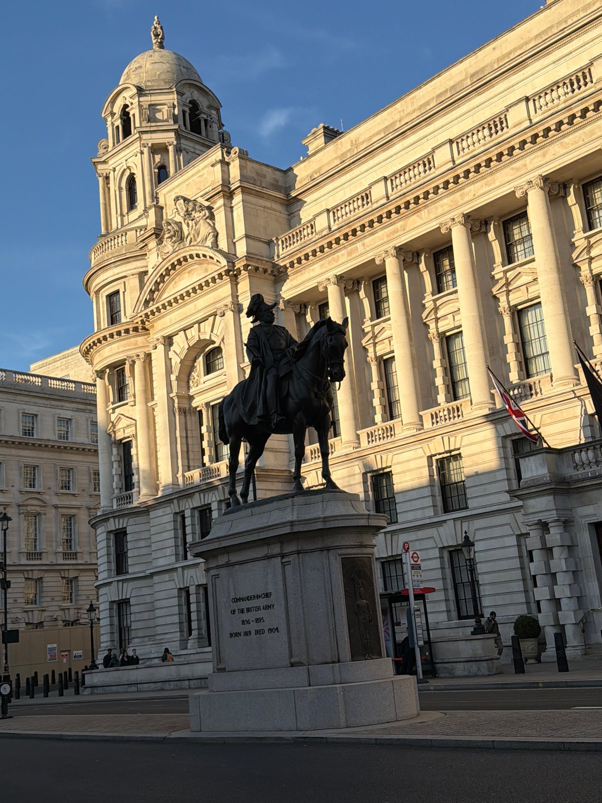 Tourist captures London landmarks including Big Ben, phone box
