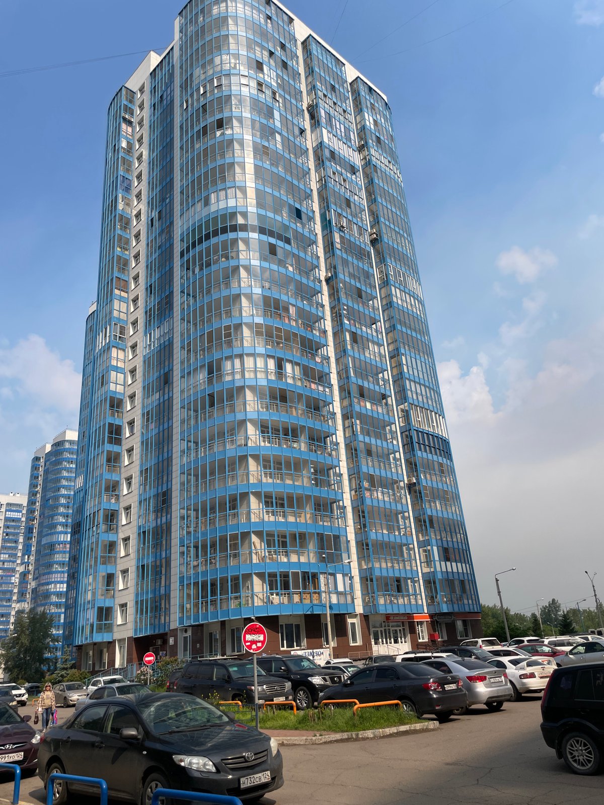 Modern architecture and public spaces in Krasnoyarsk, Russia