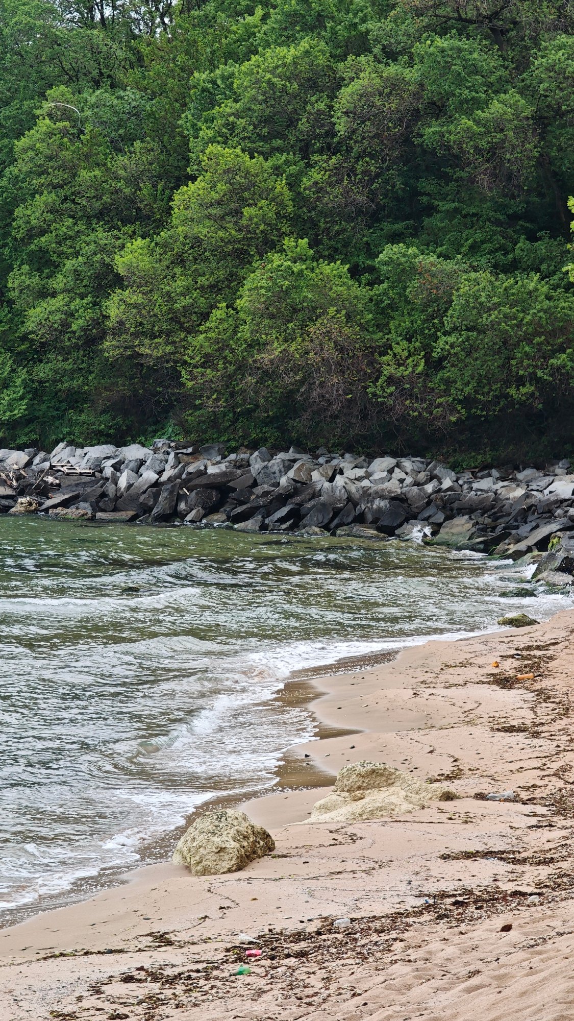 Morning beach scenes documented in Tsarevo, Bulgaria