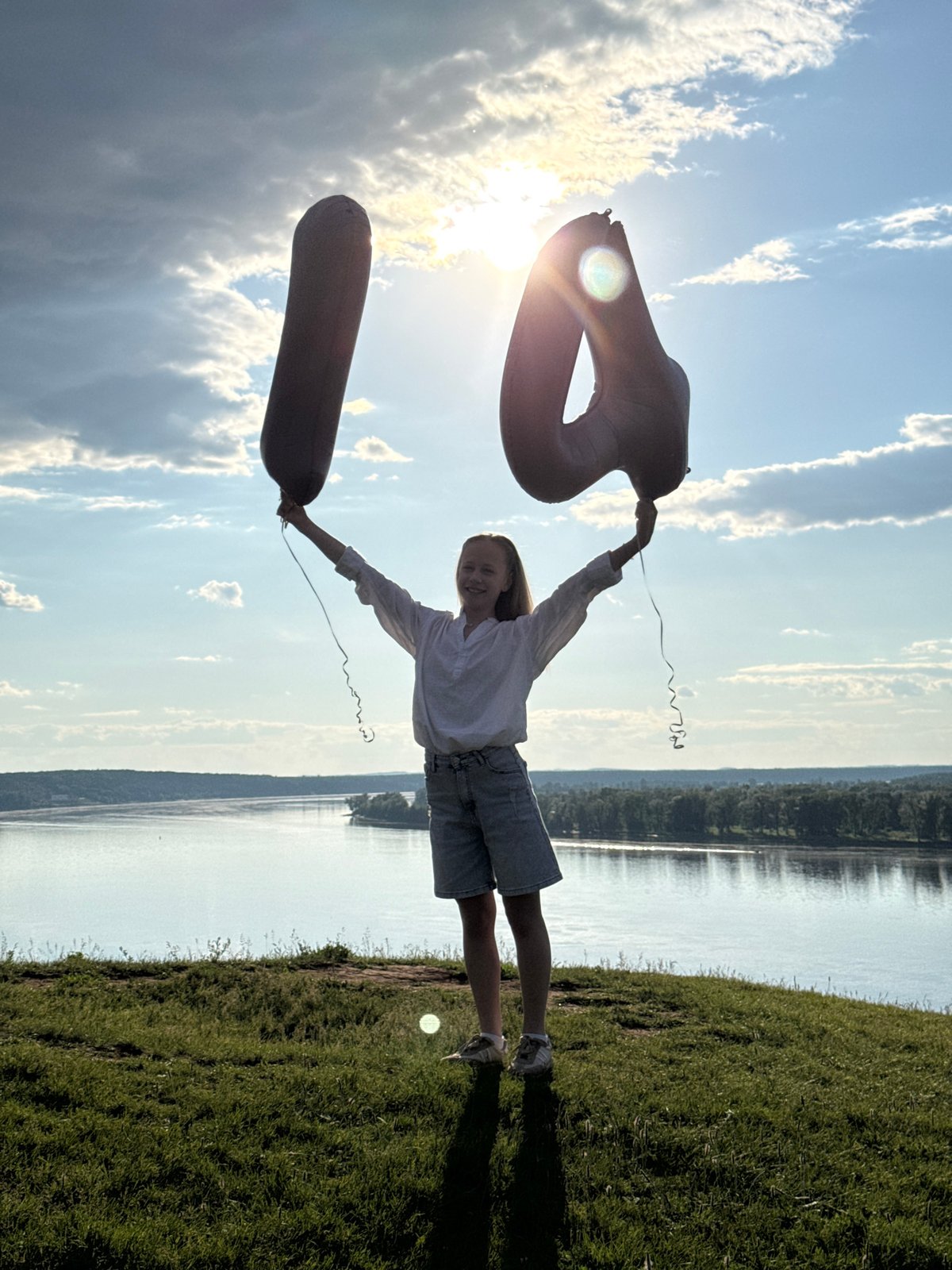 Teenager photographed at two rural locations in Ольховка, Russia