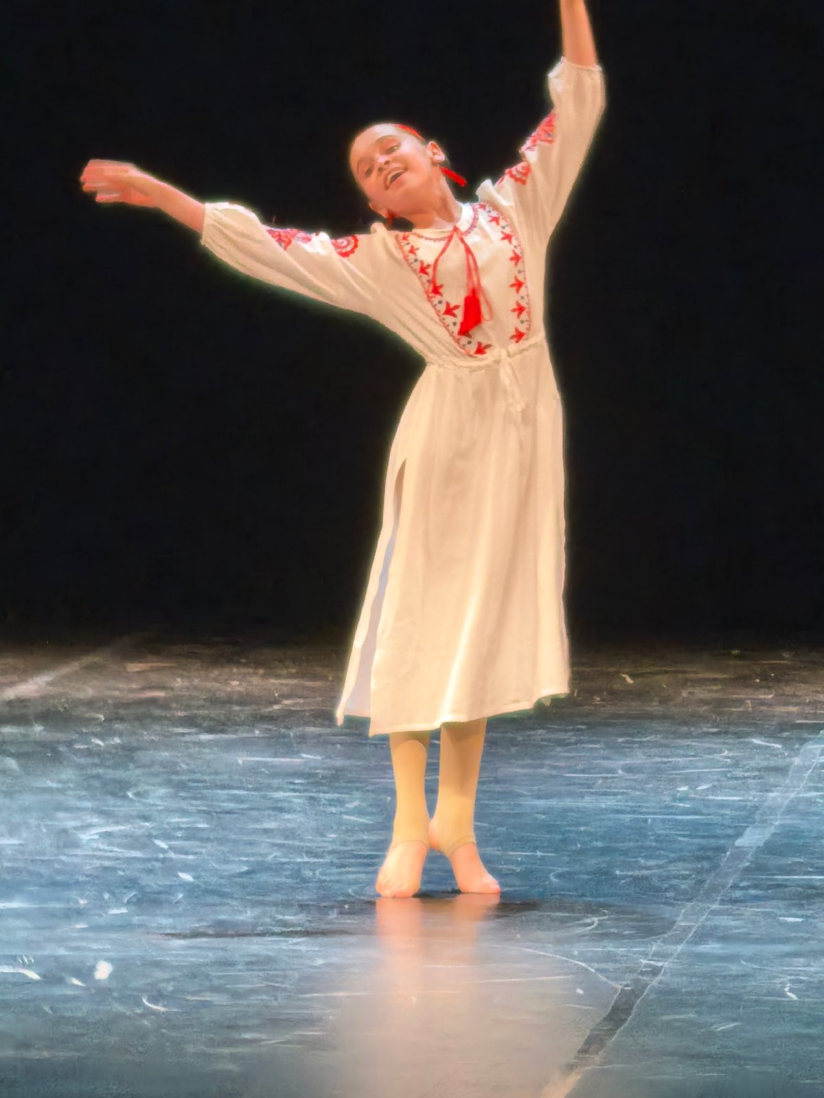 Dance recital with varied performances on theater stage