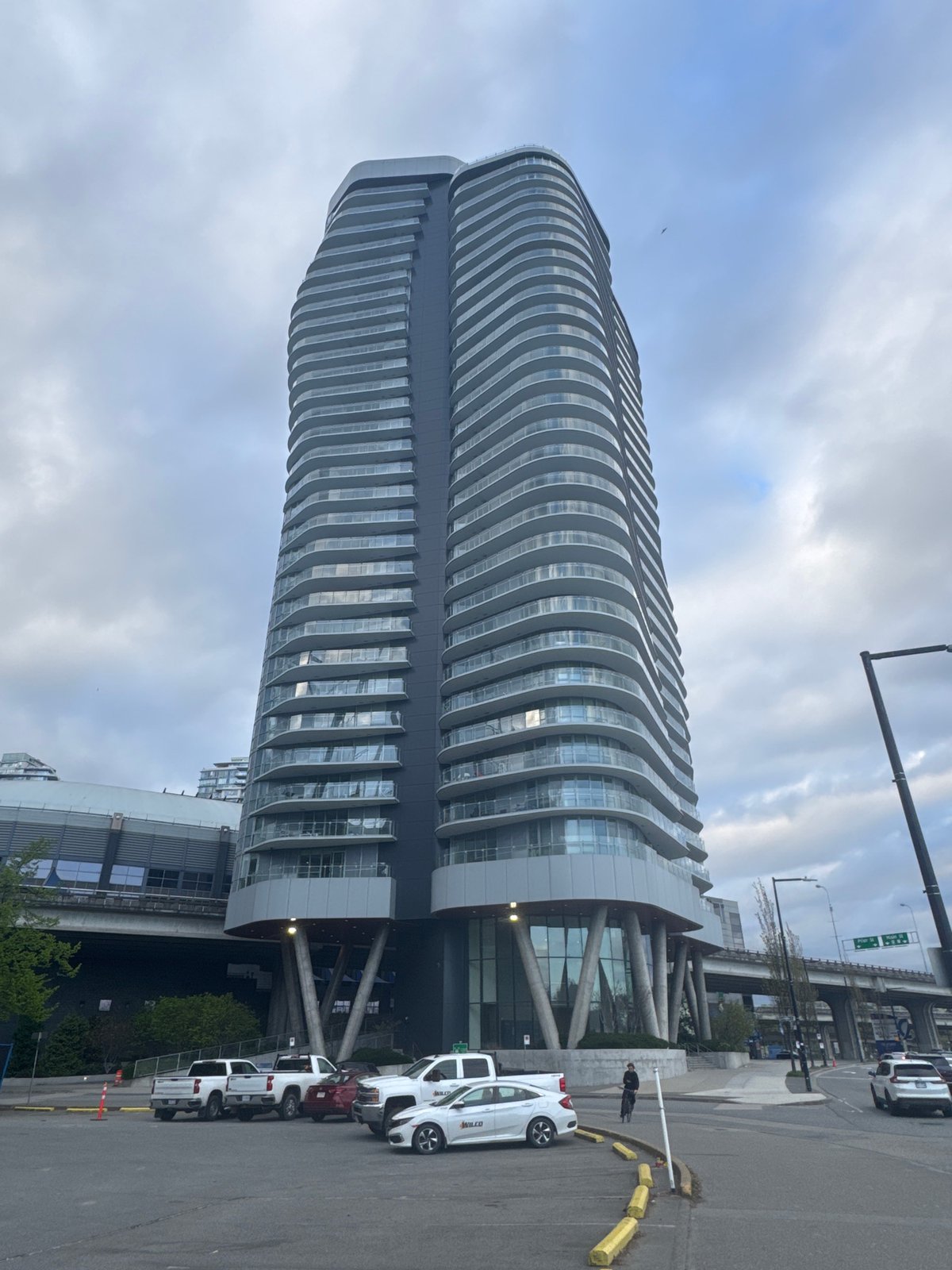 Vancouver downtown architecture documented during overcast April morning