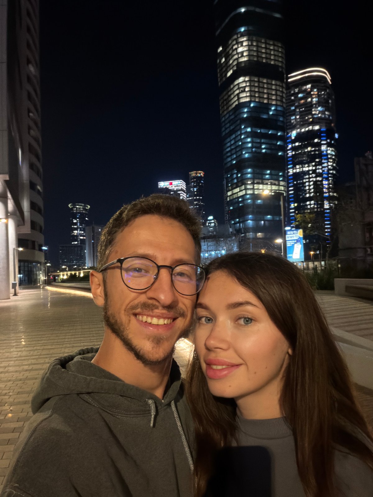 Couple selfies and dog walking captured in Tel Aviv