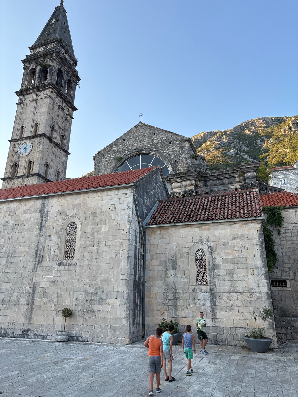 Around St. Nicholas Church in Perast, Montenegro