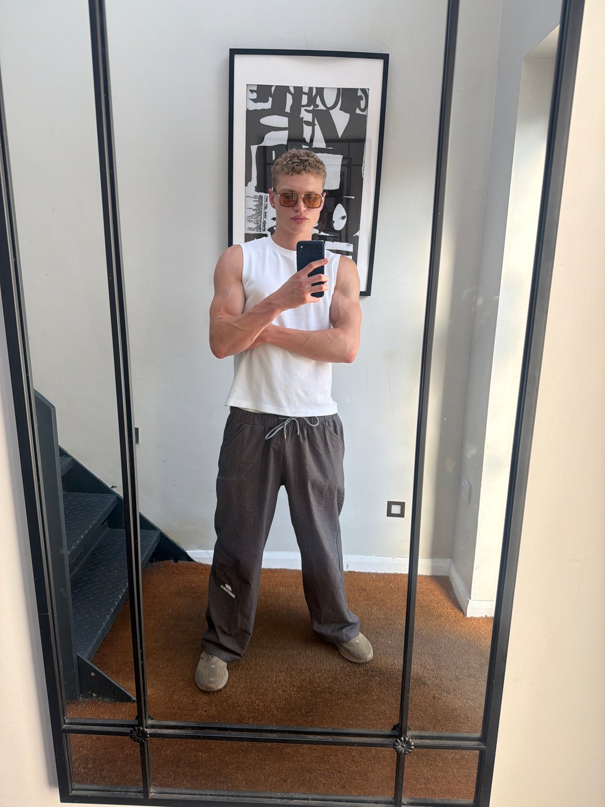 Mirror selfie session at home, London
