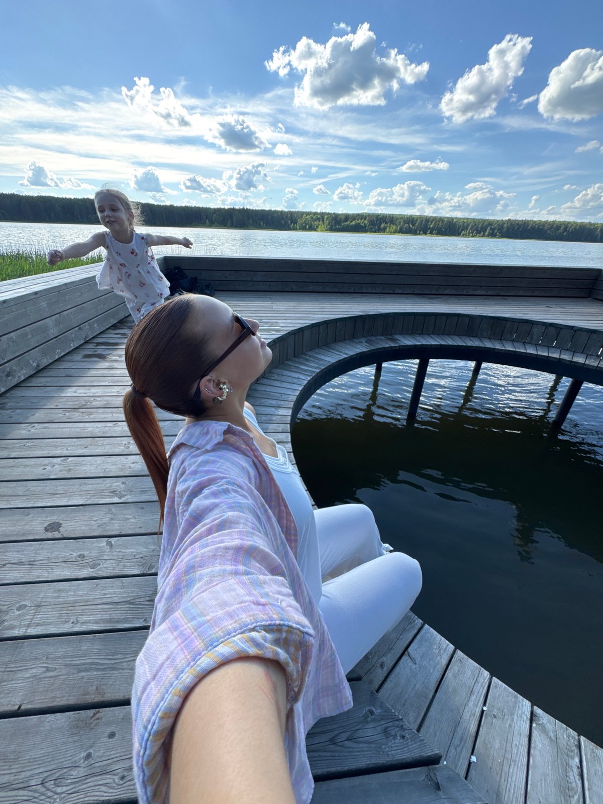 Lazy summer afternoon by the water in Votkinsk