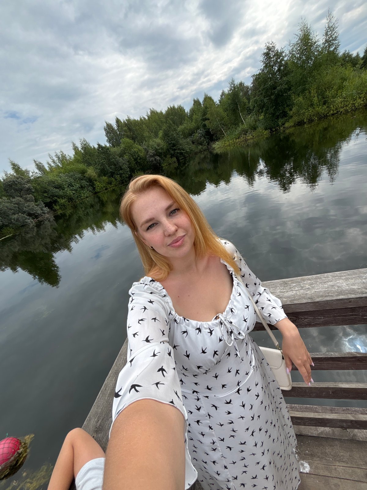 Morning out at a Yaroslavl animal park, waterfront in the mix