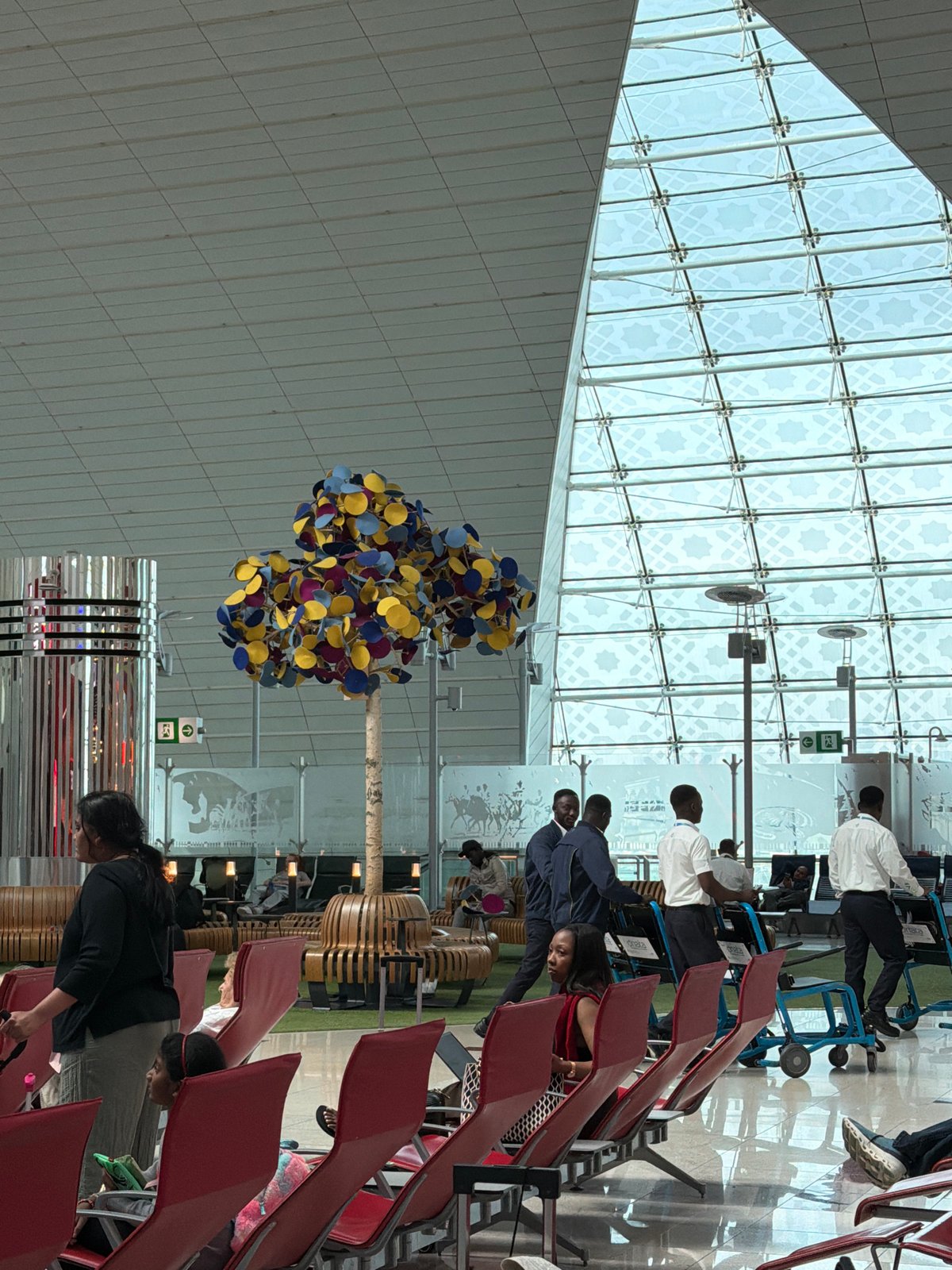 Morning retail activity documented at Dubai International Airport