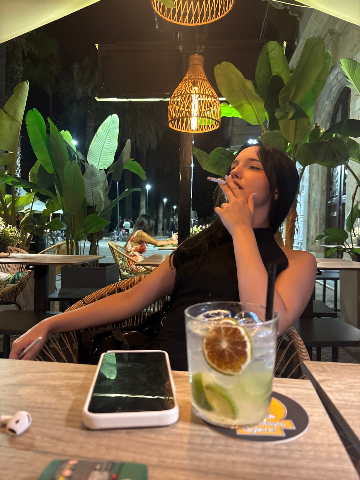 Summer night at a San Benedetto del Tronto seafront café