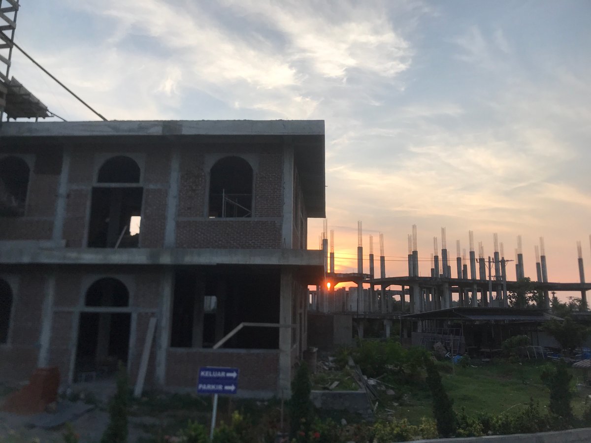 Construction site and hospital entrance documented in Cotbadatunong, Indonesia