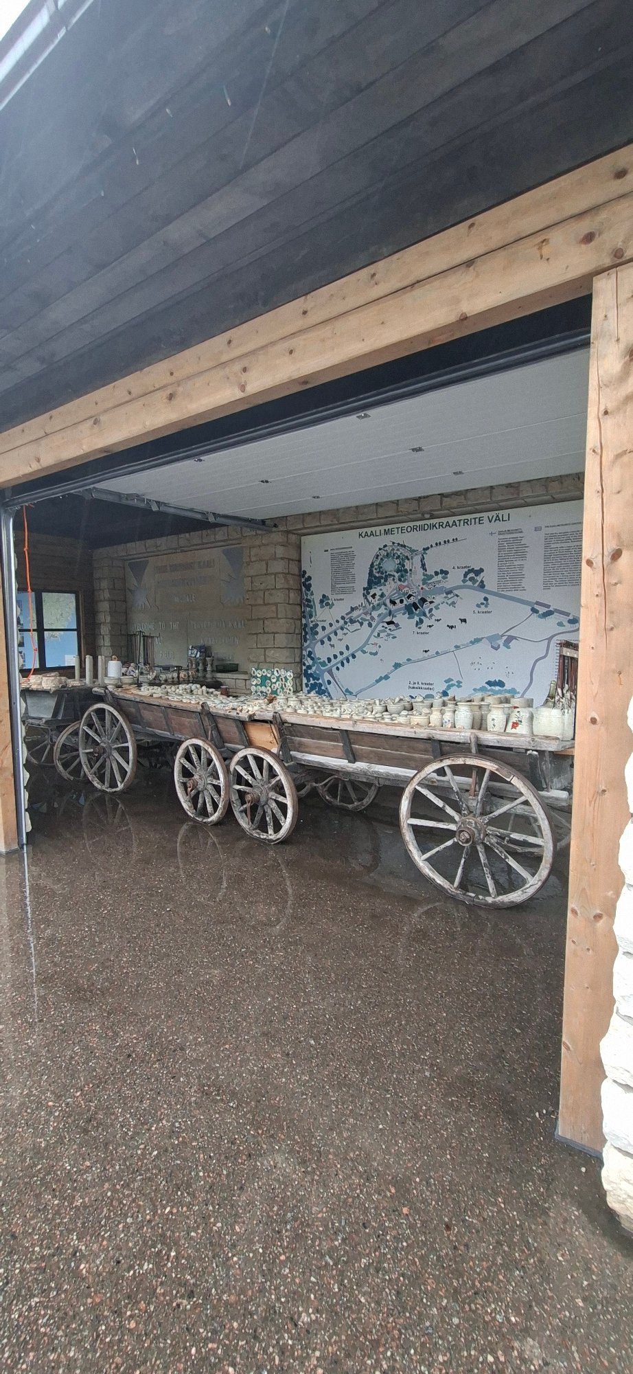 Morning stop at Kaali crater site, museum, and restaurant