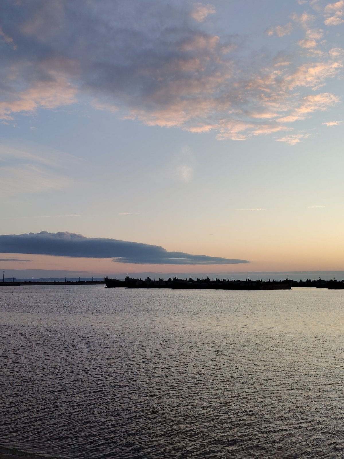 Sunset memories captured along Kama River port in Chaikovsky