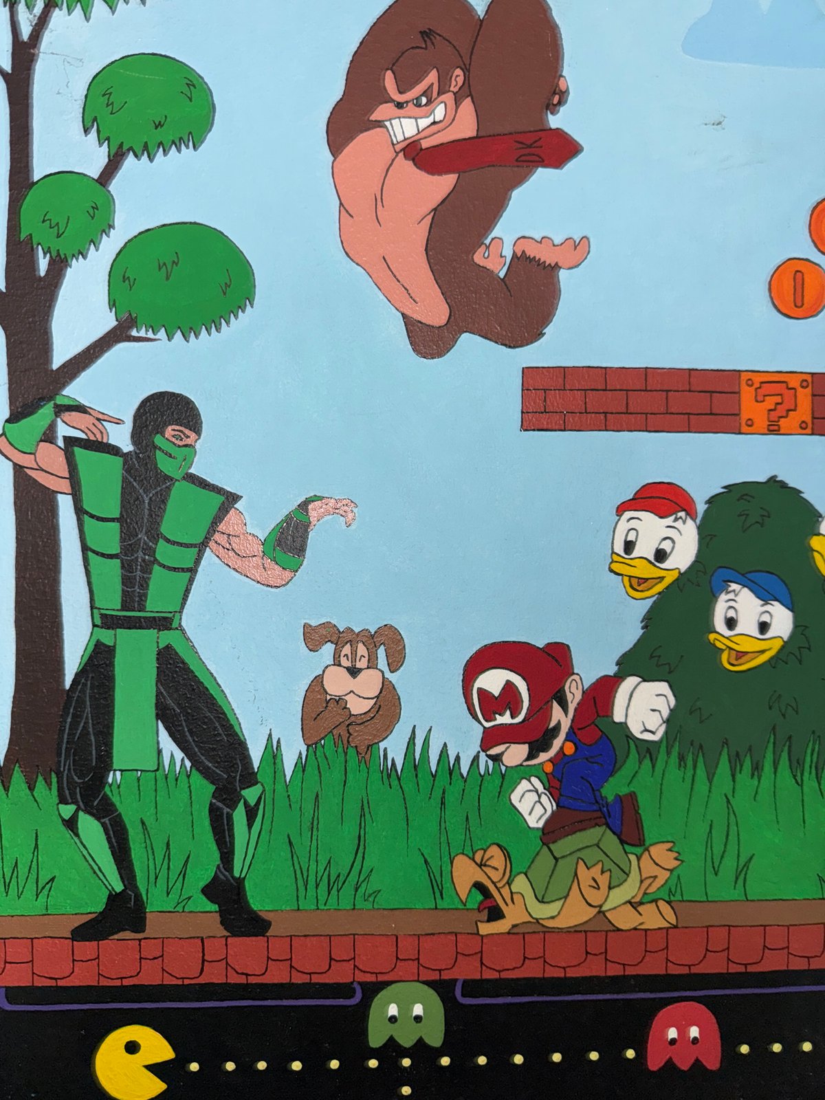 Retro gaming collection and fan art on display in Russia