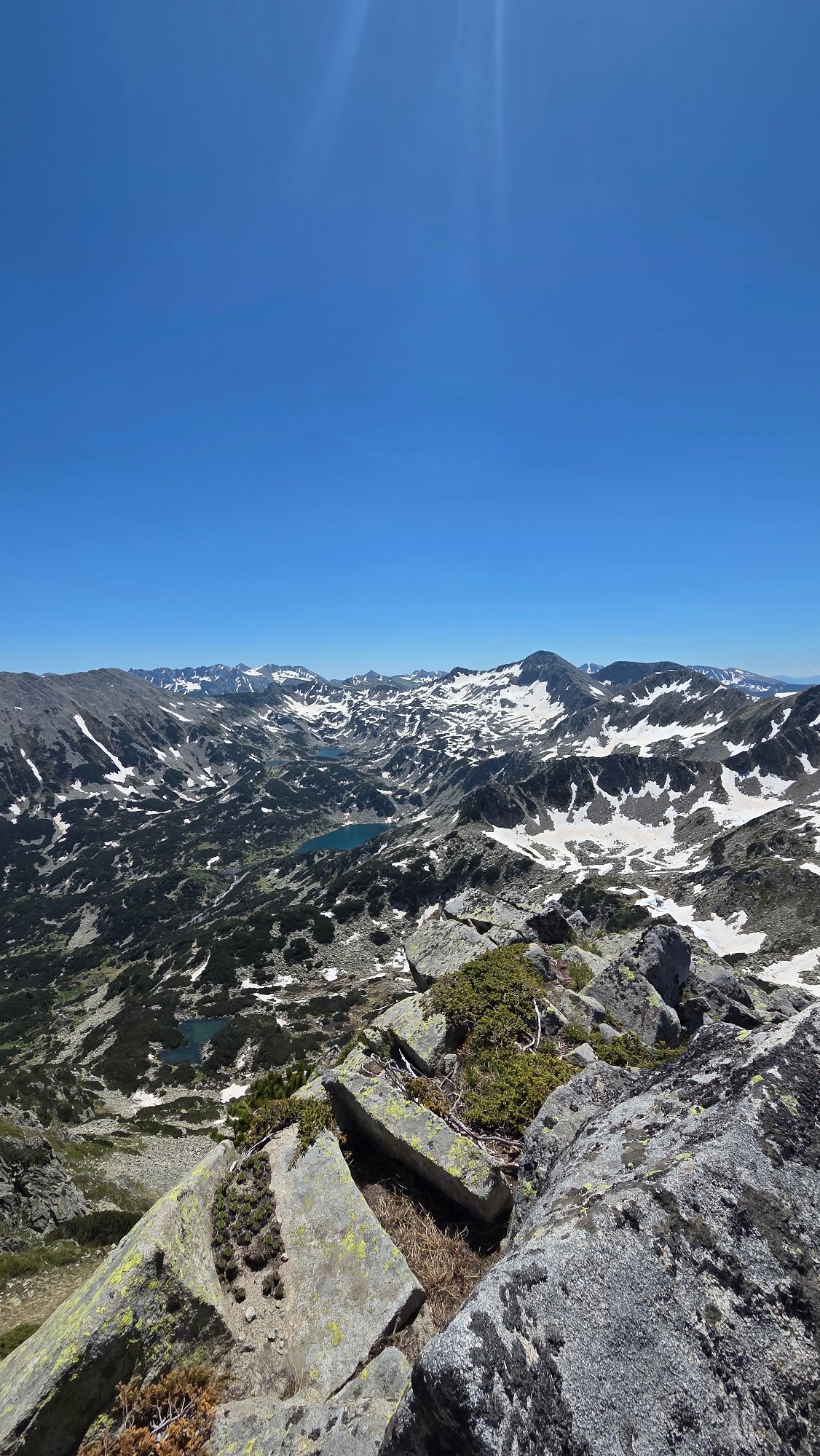 Summer alpine hiking above Bansko, Bulgaria's mountain terrain