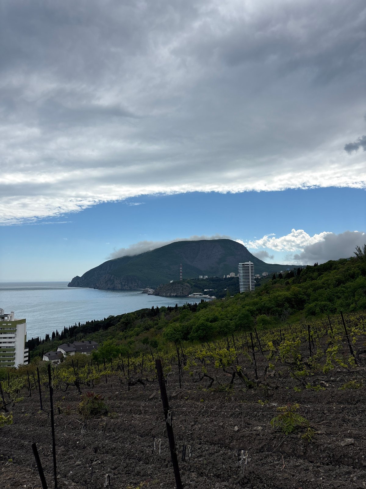 Mountain landscape photographed in Utios, Ukraine