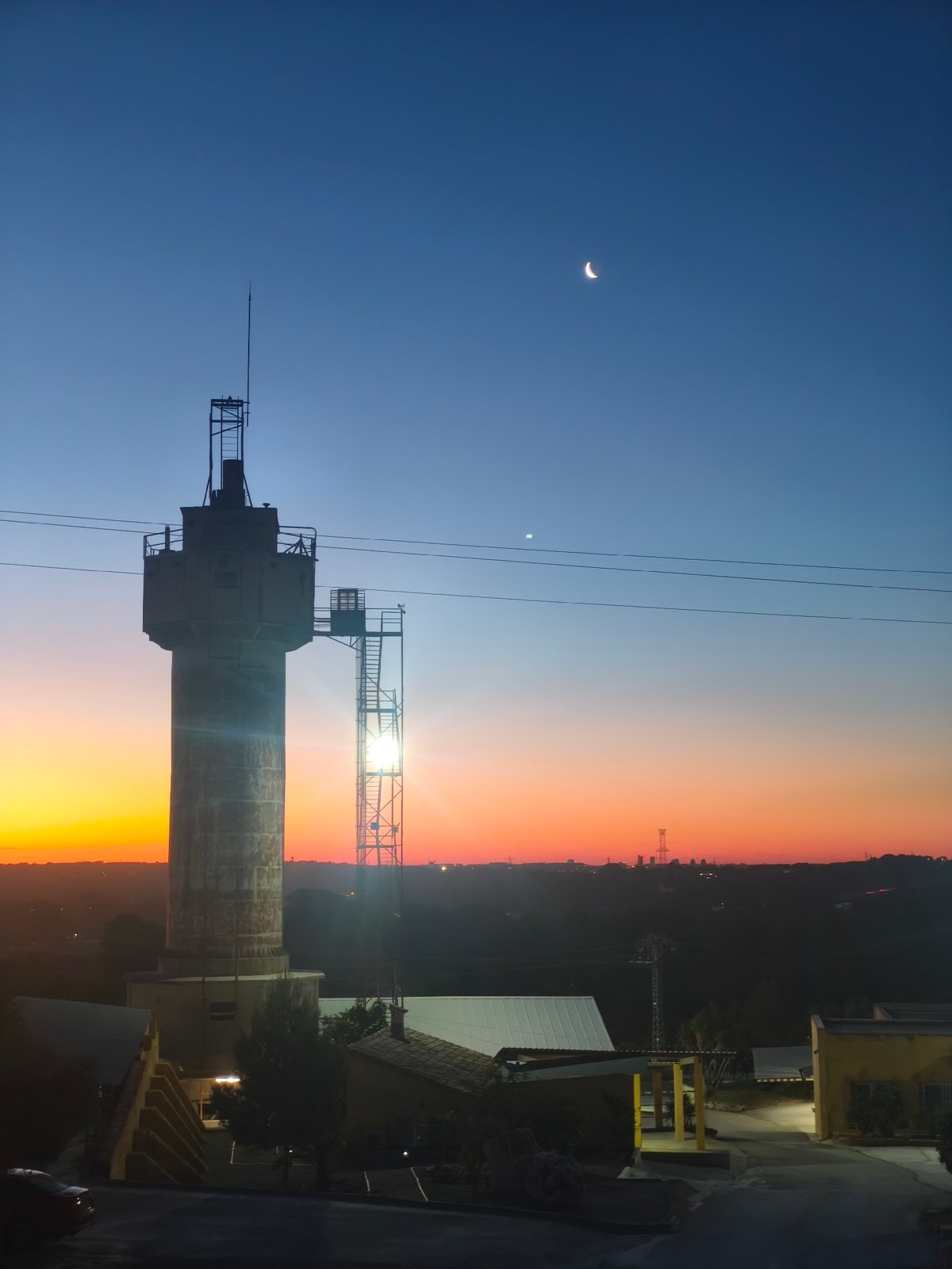 Truck driver documents twilight journey through Spanish town