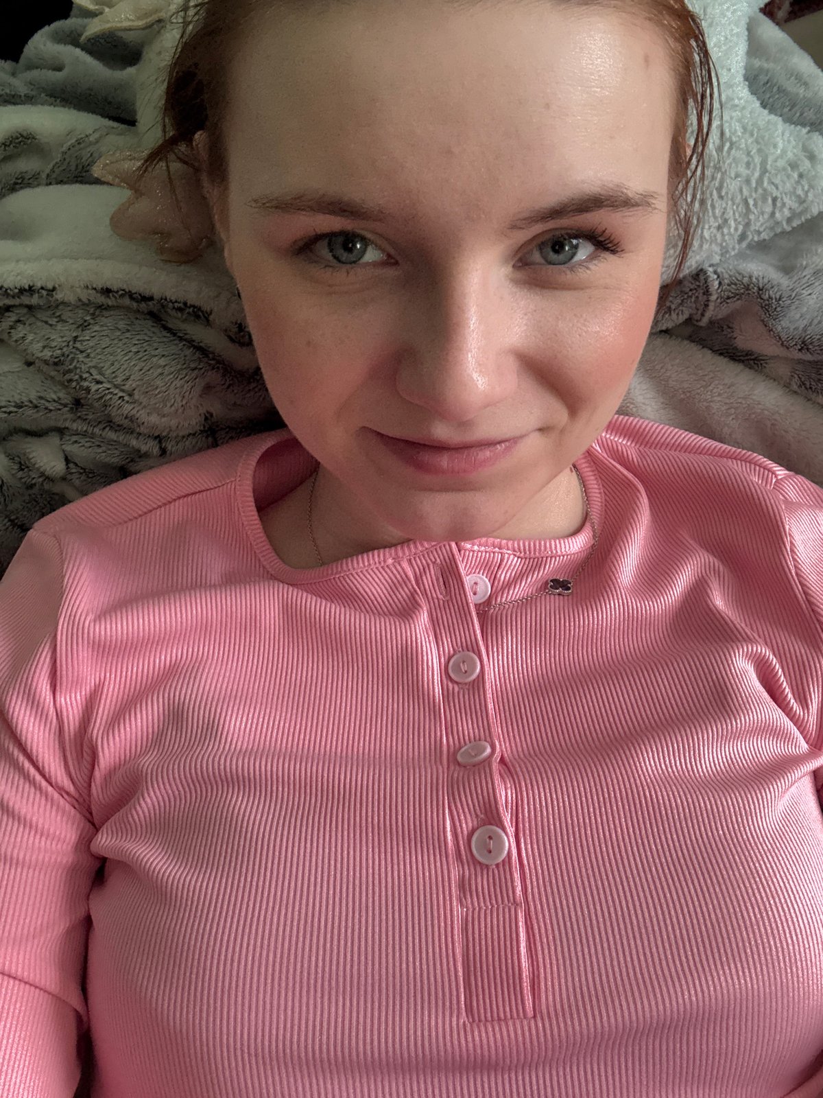 Woman rests on blanket in Russia afternoon
