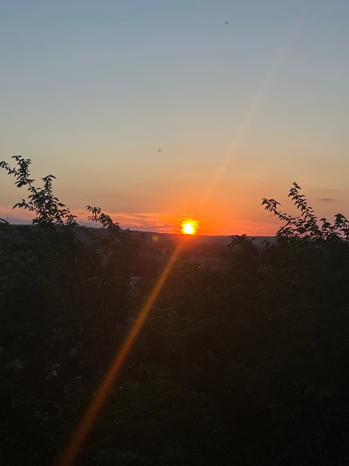 Sunset documented over rural Dubăsari landscape in Moldova