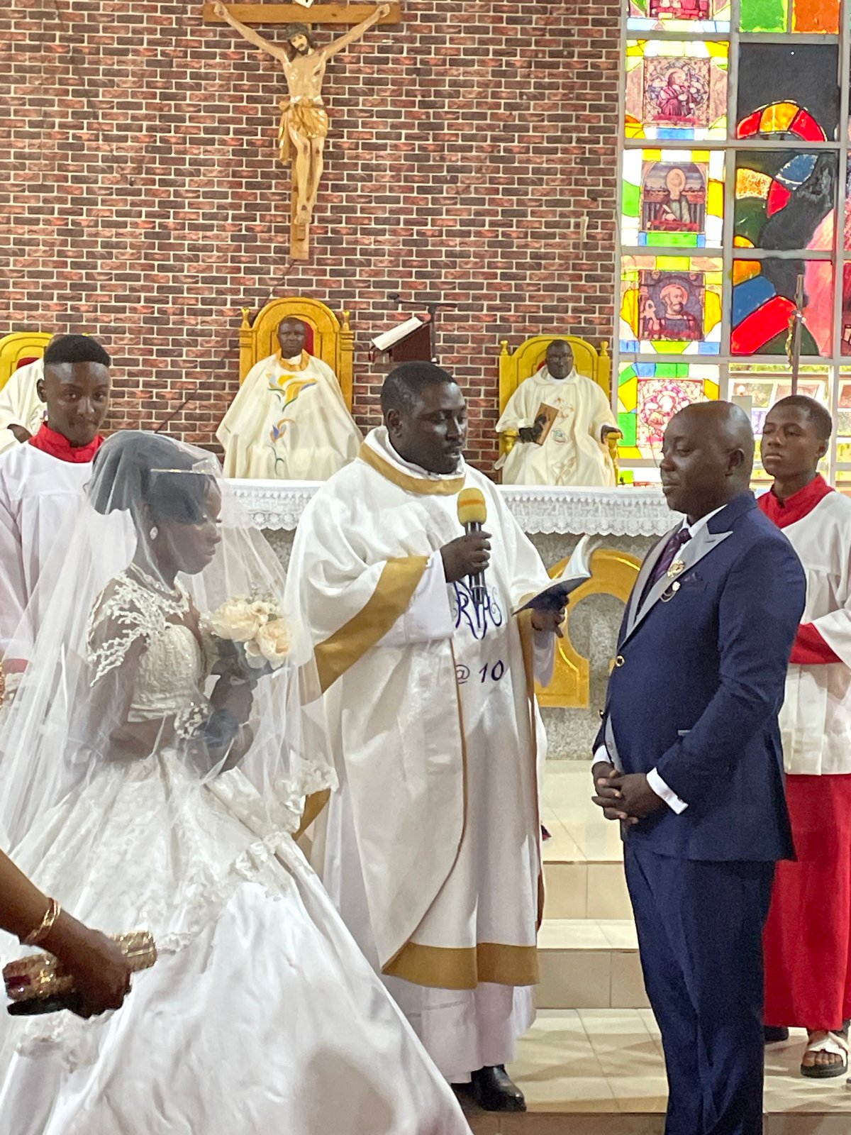 Wedding ceremony held at church in Gura Top, Nigeria