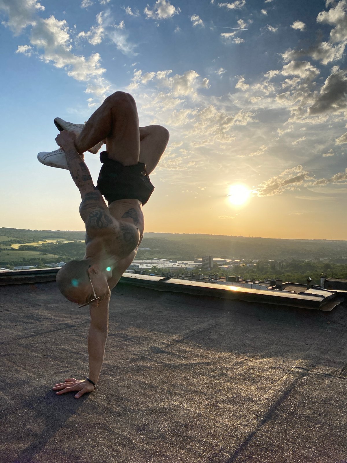 Rooftop acrobatics and stamp collecting documented in Pleven, Bulgaria