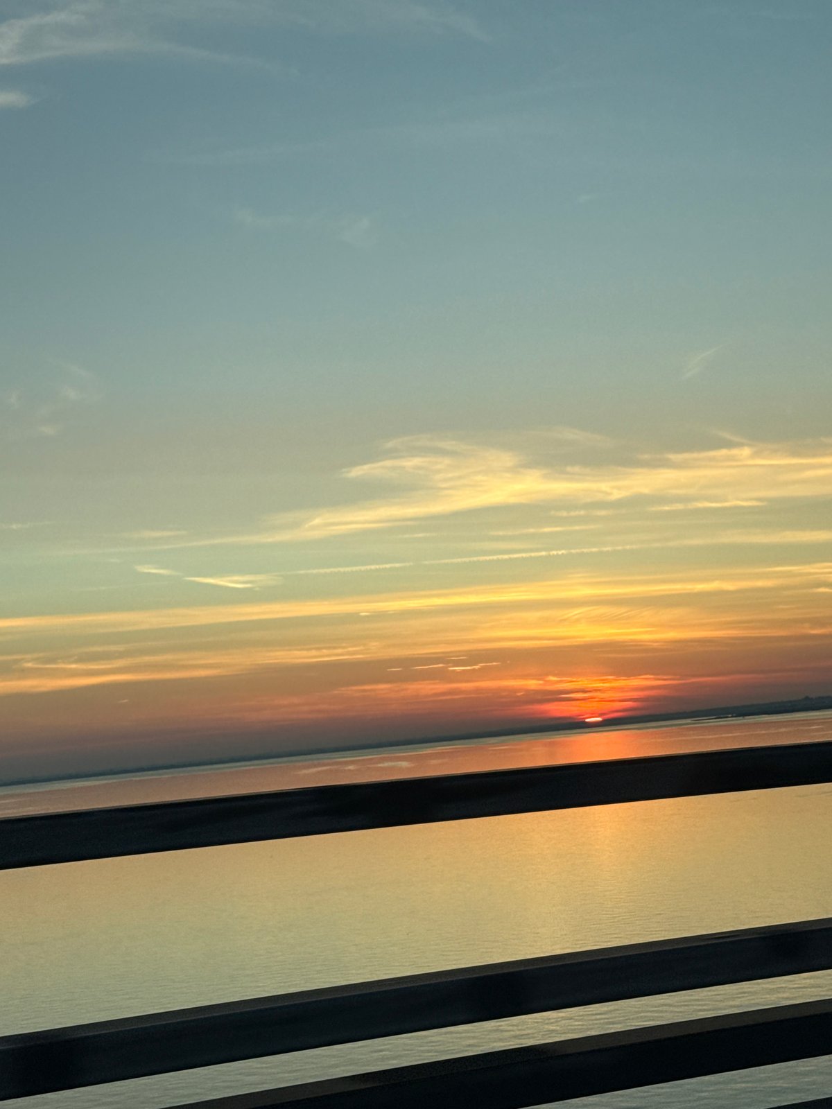 Sunset colors over the Öresund strait from Bunkeflostrand