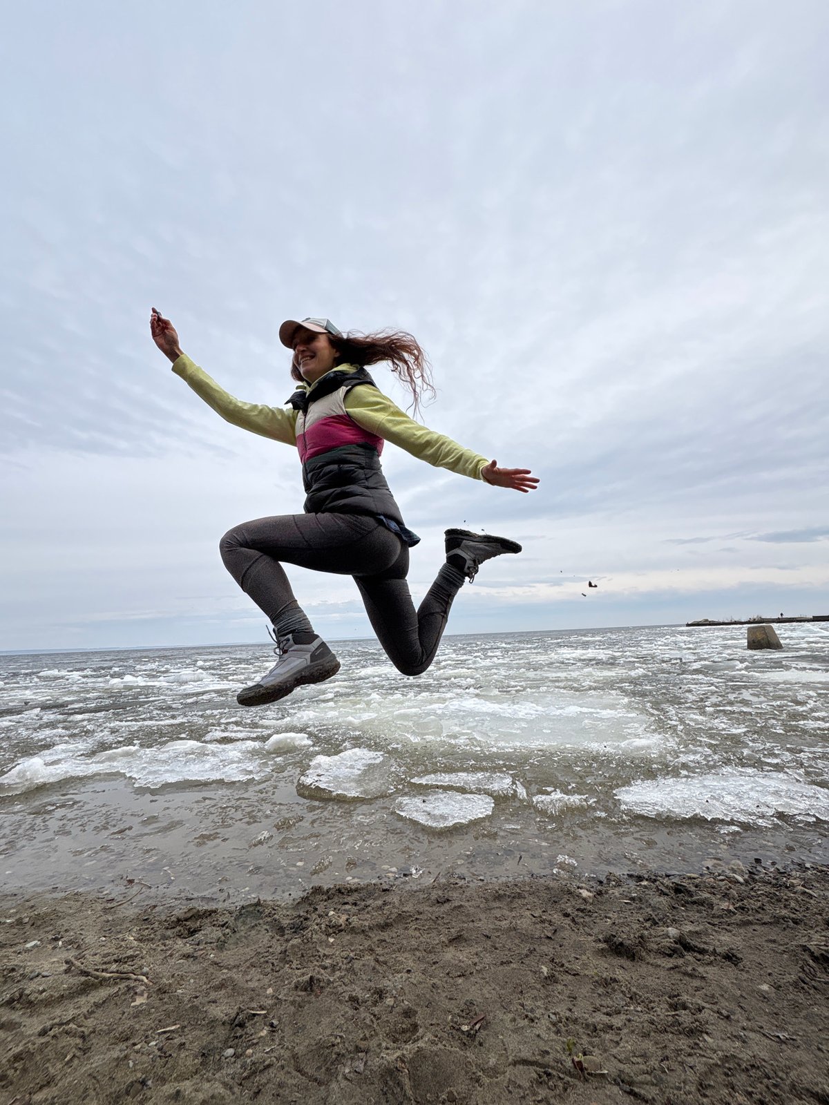 Woman photographed in various poses across Ulyanovsk locations