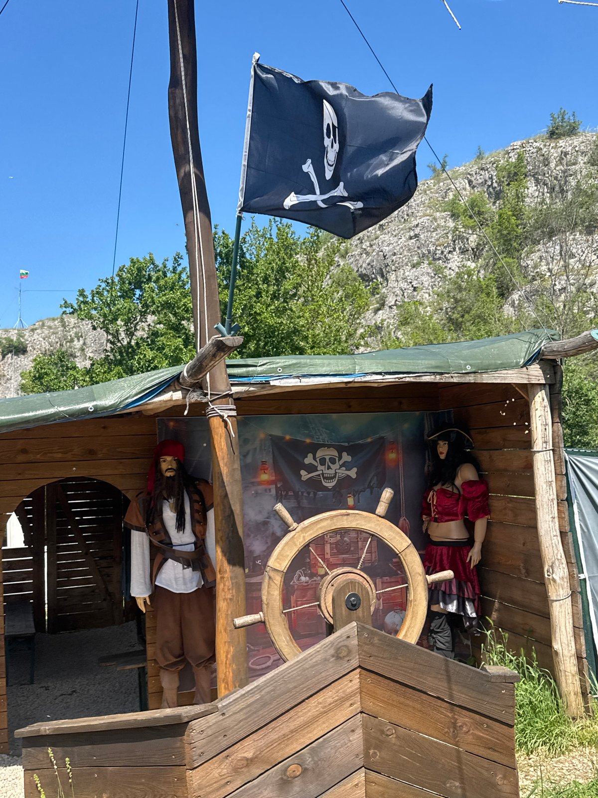 Pirate ship display spotted in Lukovit, Bulgaria
