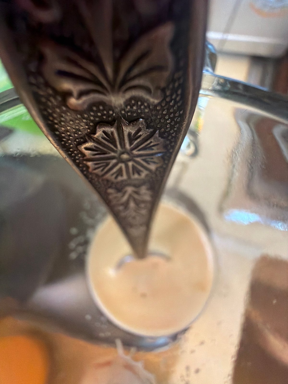 Morning coffee preparation captured in Velingrad, Bulgaria