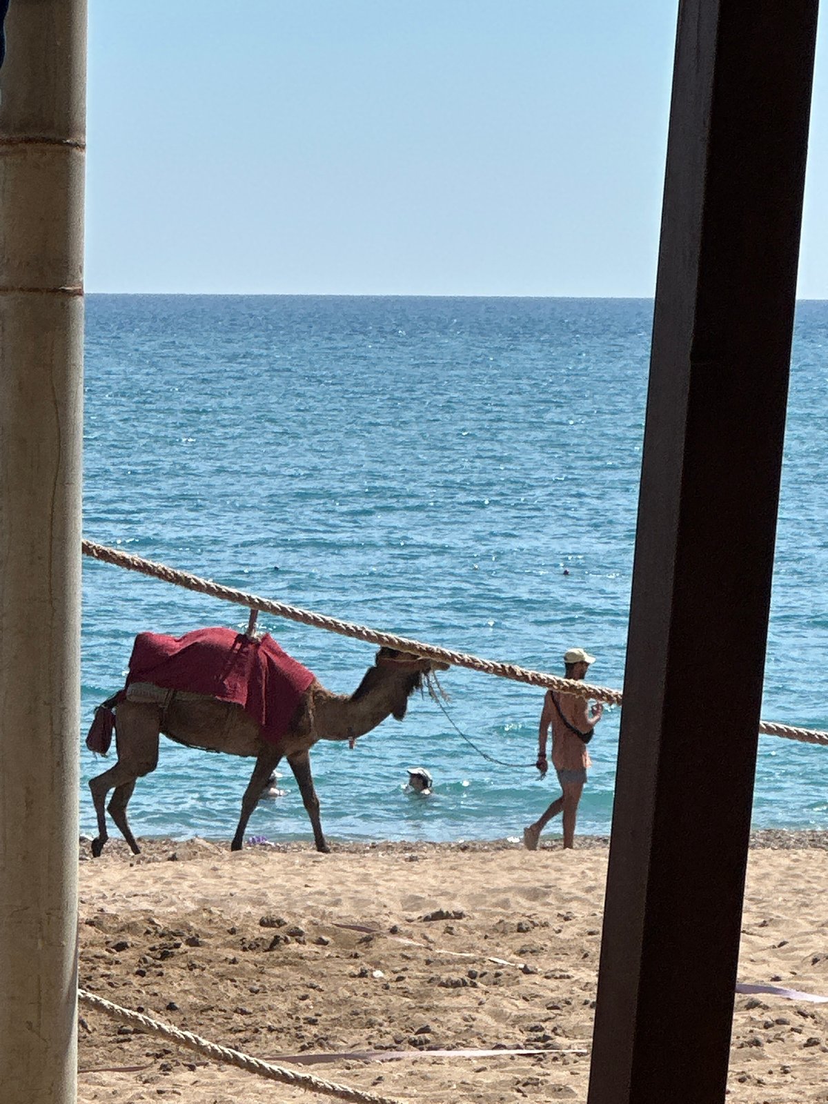 Coastal view observed from elevated position in Manavgat, Turkey