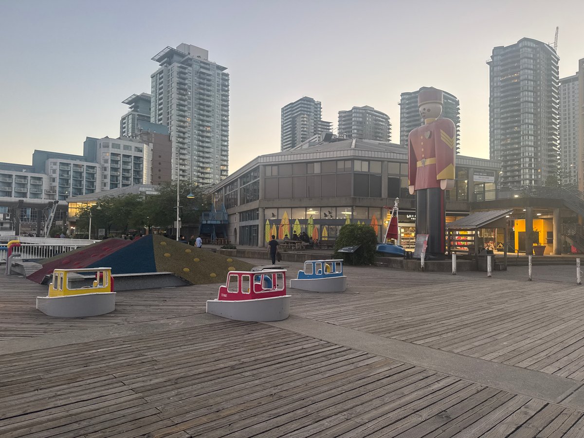 New Westminster waterfront and downtown streets at dusk