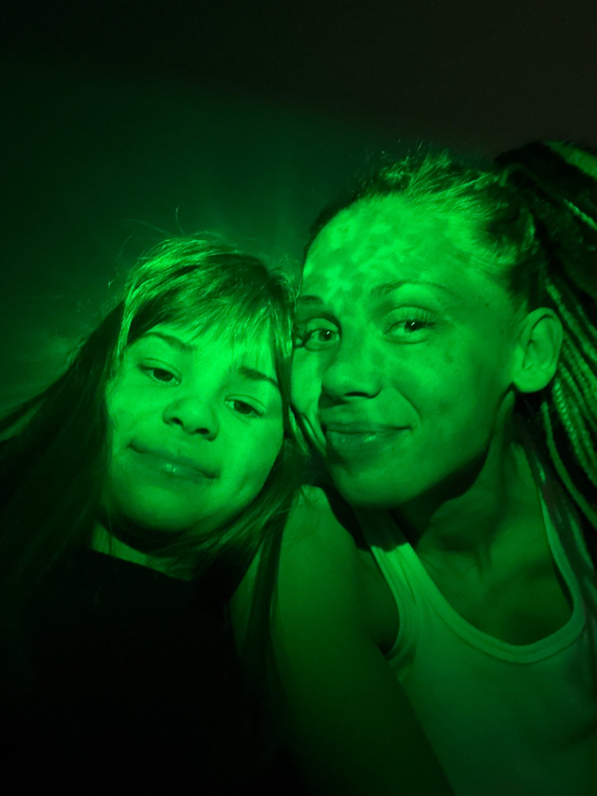 Two women photographed in various poses, Rusanovo Russia