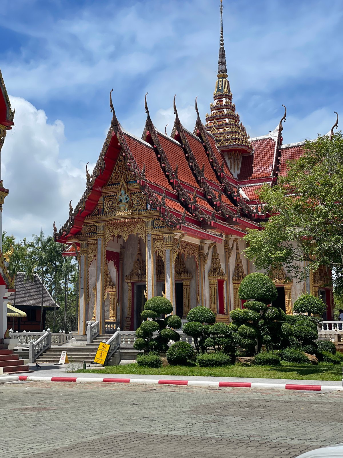 Visitor captures ornate architecture at Wat Chalong temple, Phuket