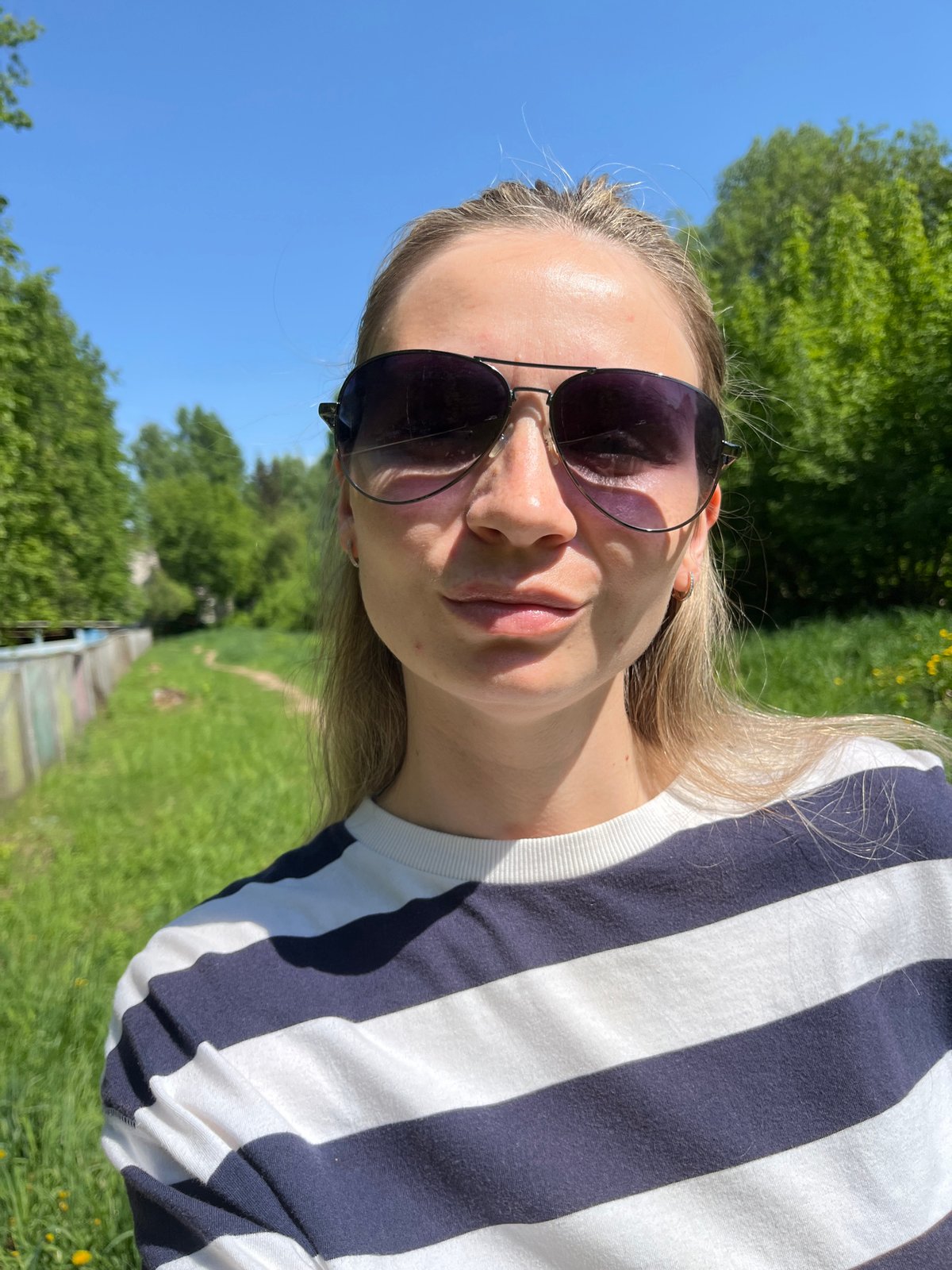 Woman's morning activities documented across Chaikovsky, Russia