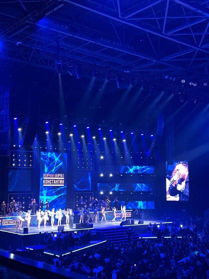 Concert held at Arena Sofia with traditional Bulgarian performances