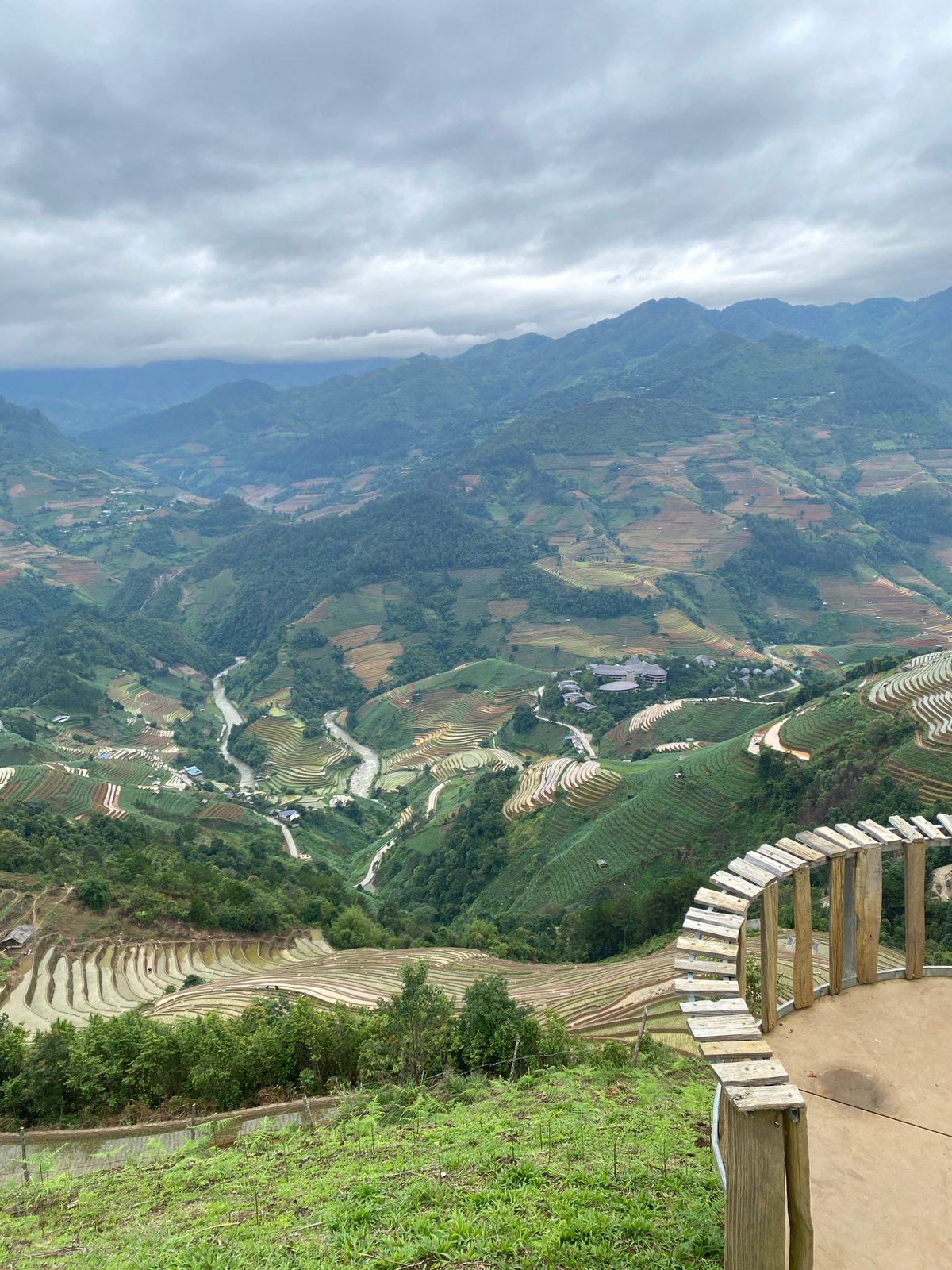 Terraced rice paddies documented in Pung Luong, Vietnam