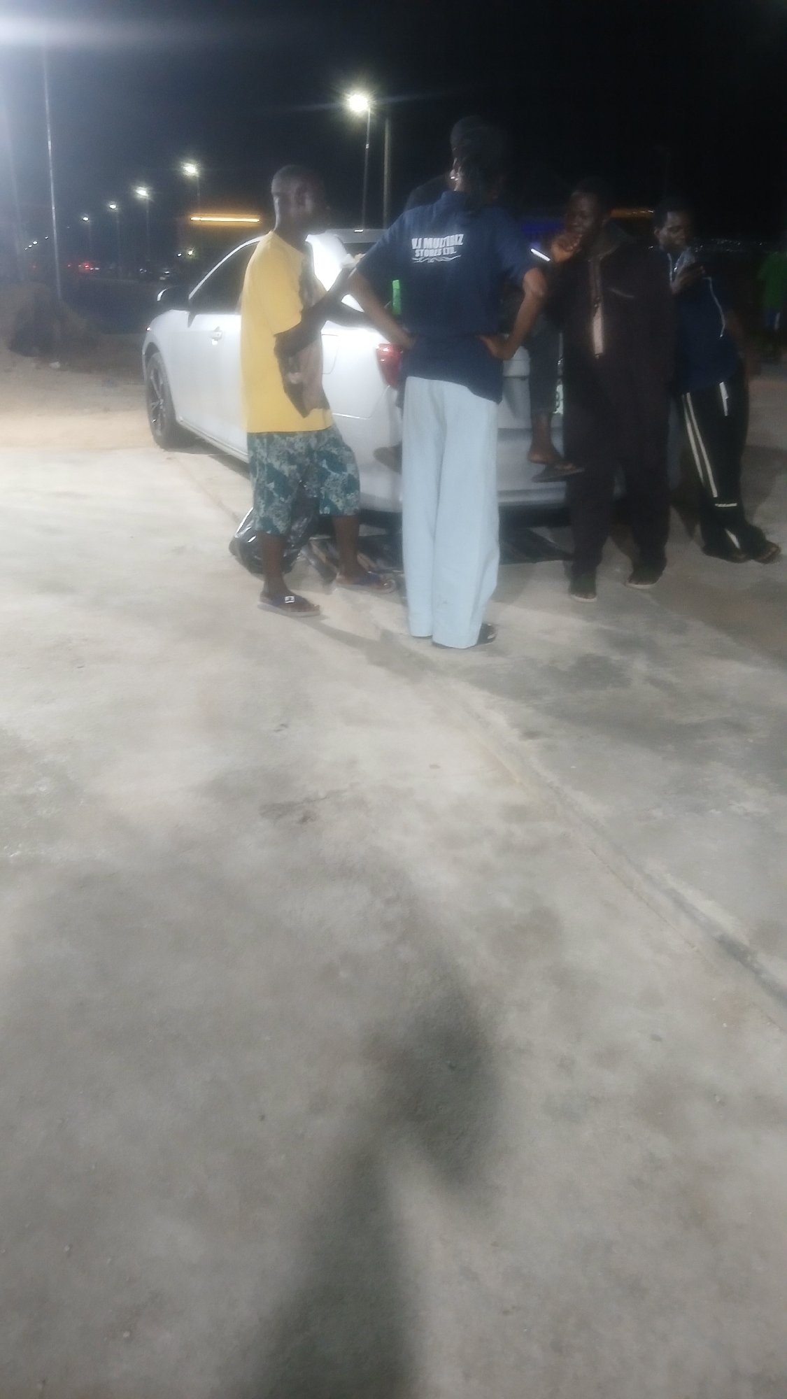 Evening shift at a retail store in Howayi, Nigeria