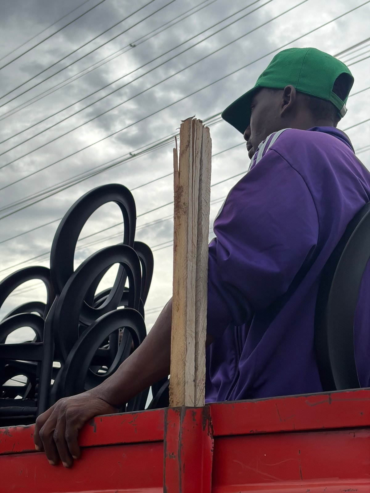 Person photographed during overcast afternoon in Igboefon, Nigeria