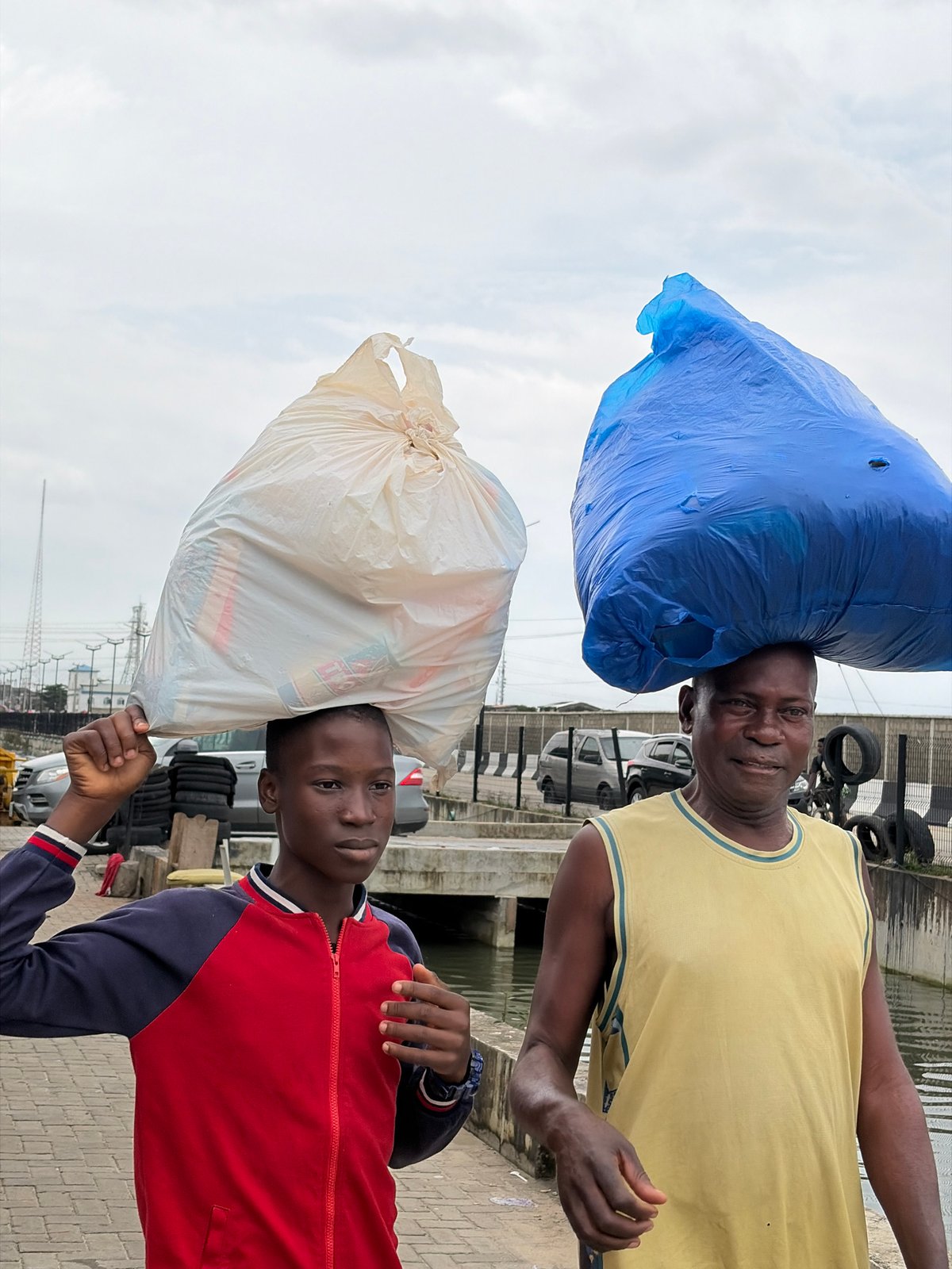 Everyday street and canal scenes in Igboefon, Nigeria