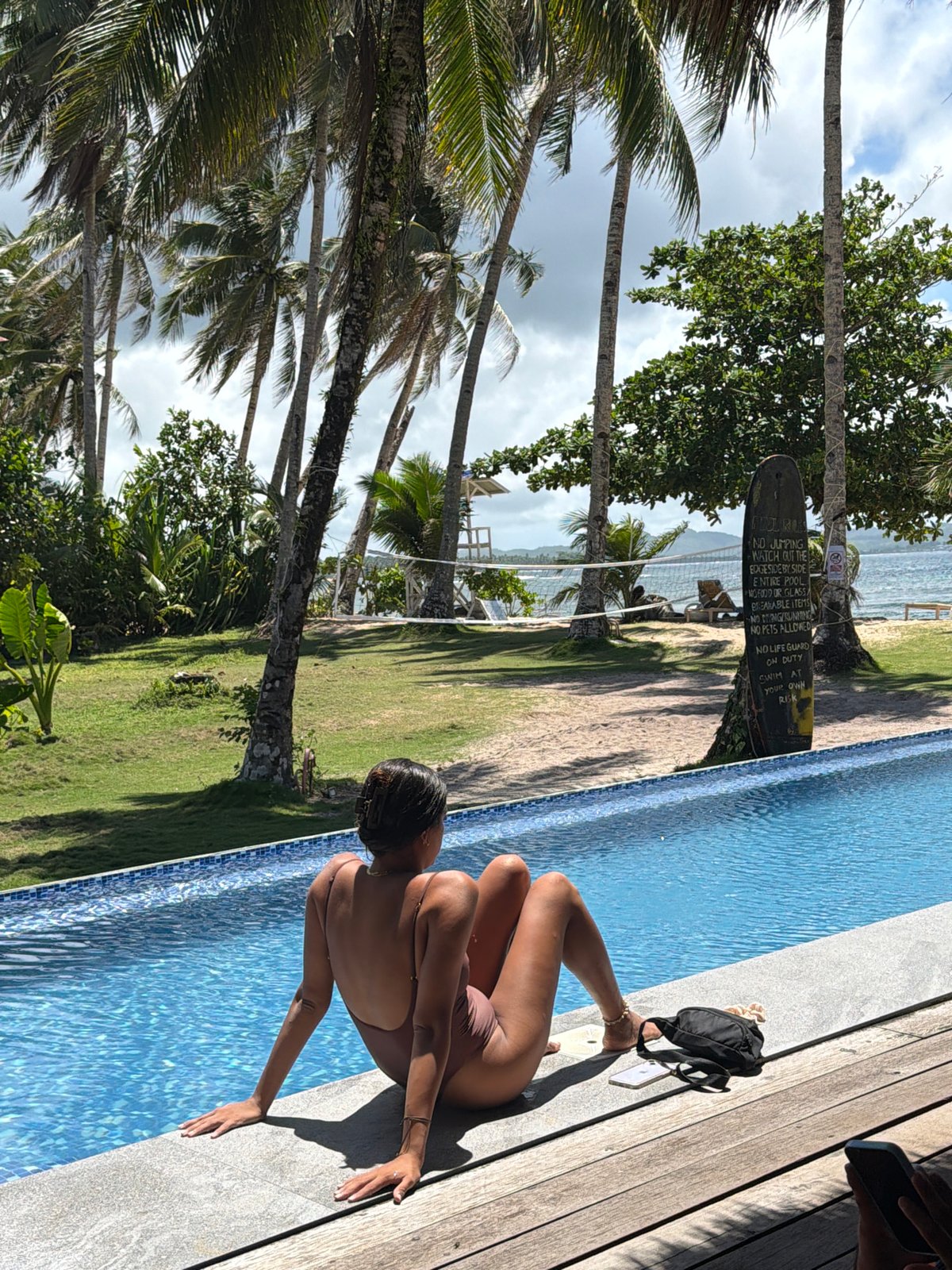 Tourists enjoy early morning leisure activities in General Luna