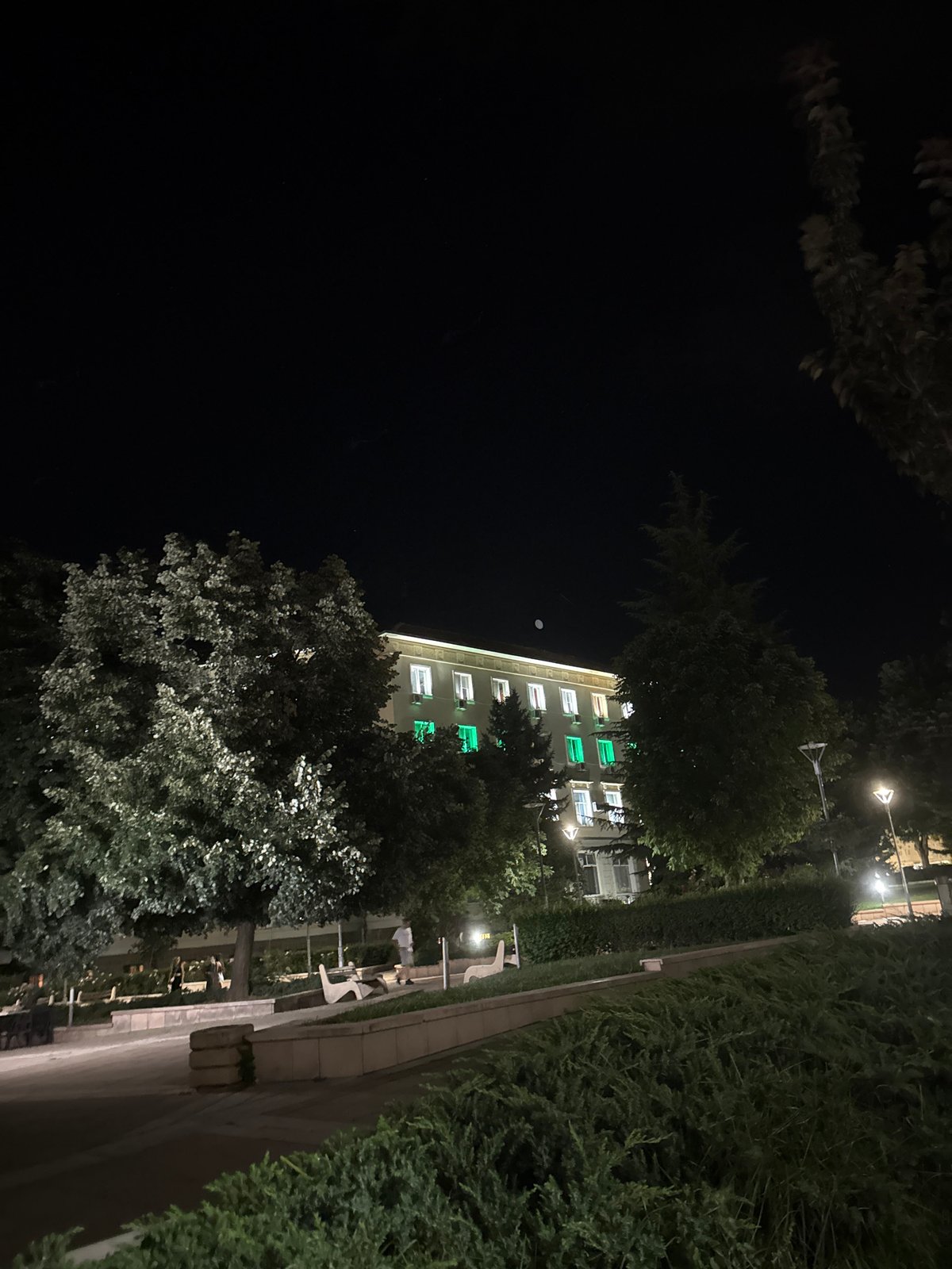 Evening wandering through the streets of Yambol, Bulgaria
