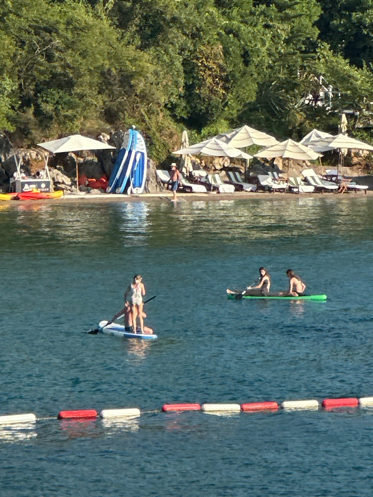 Summer afternoon on the Adriatic coast in Budva, Montenegro
