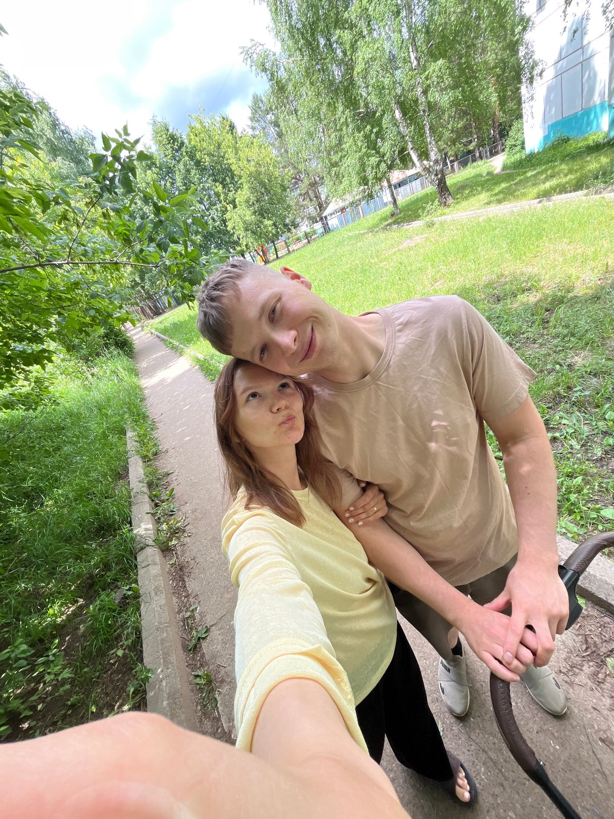 Morning Life Moments Captured Around Tchaikovsky Monument in Russia