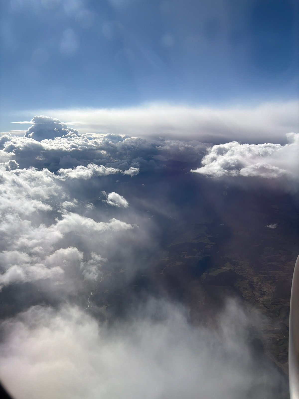 Aerial view captures dramatic cloud formations over Montenegro