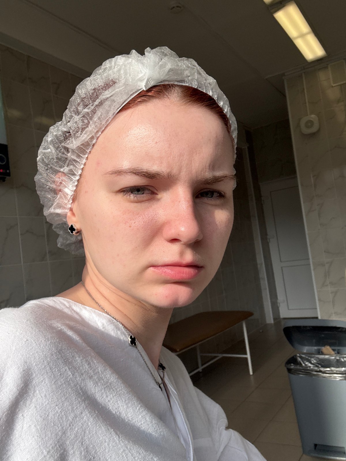 Inside a Russian medical facility, early morning
