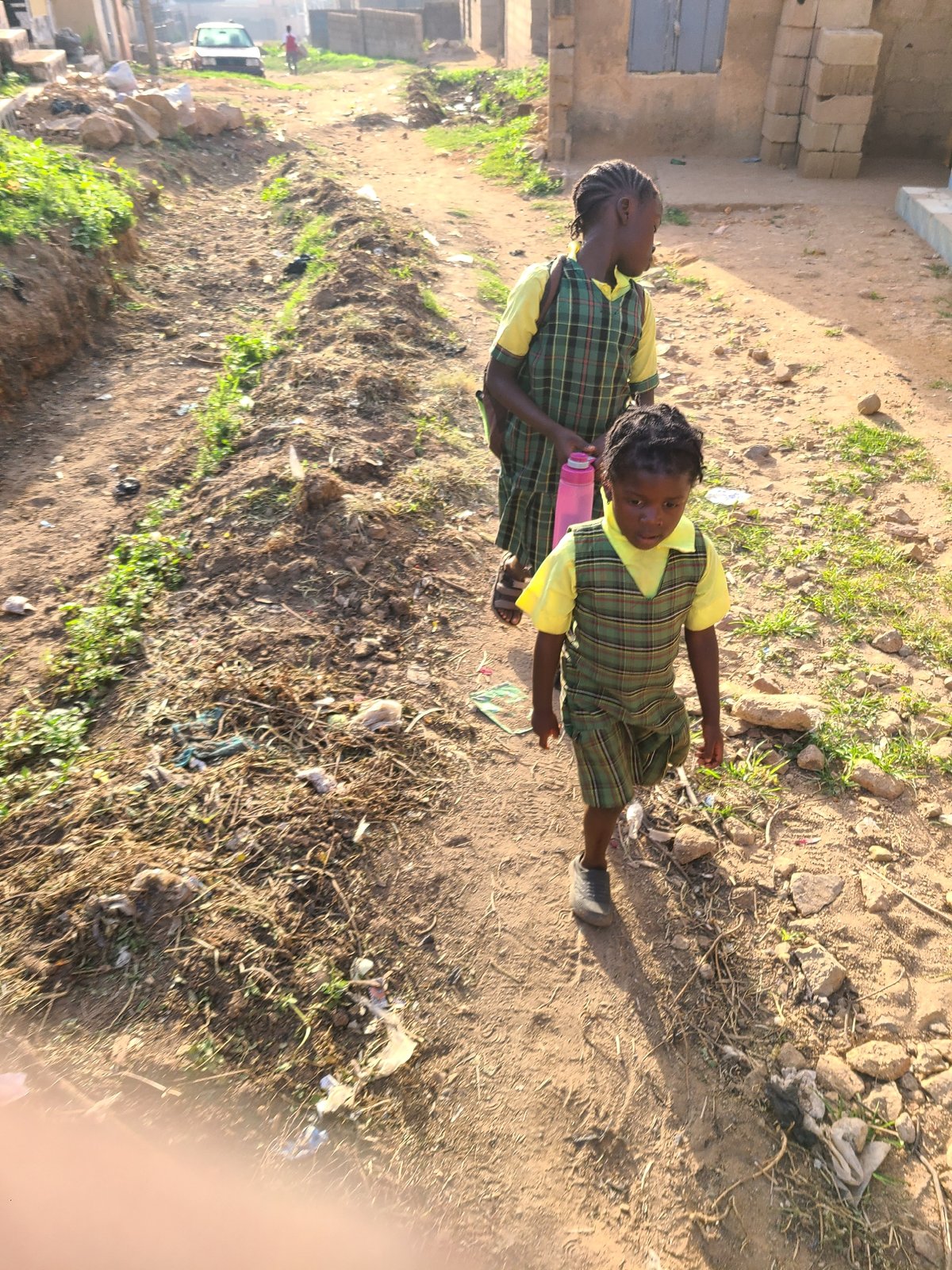 Morning school and soccer activities observed in Jos Nigeria