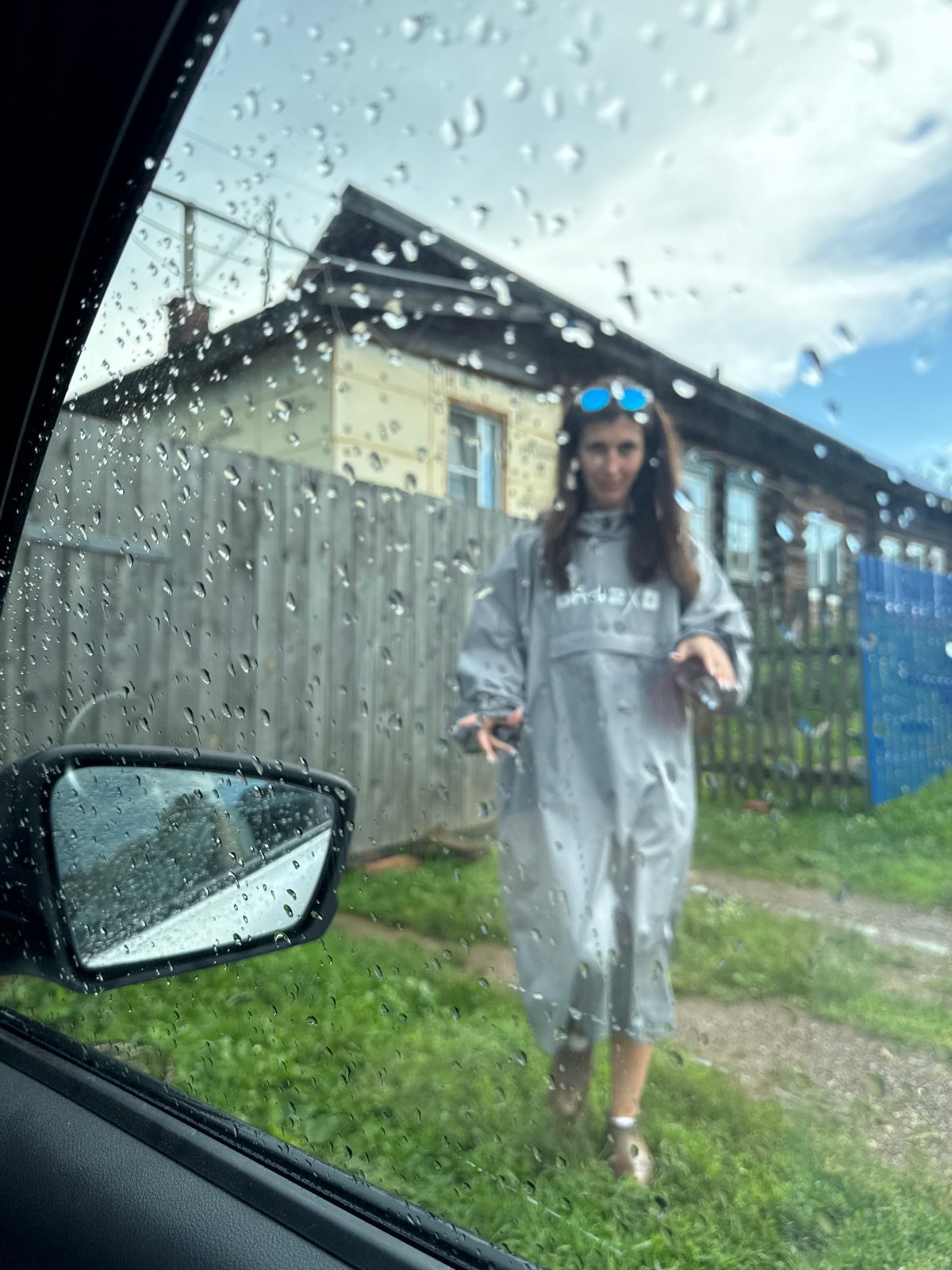 Rainy morning exploring a small Russian village, payphones and all