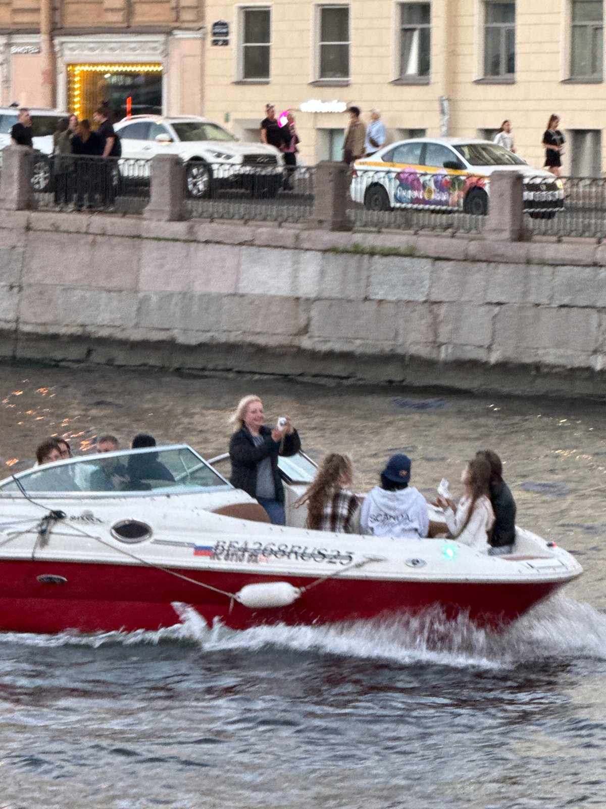 Evening on Saint Petersburg's canals and streets