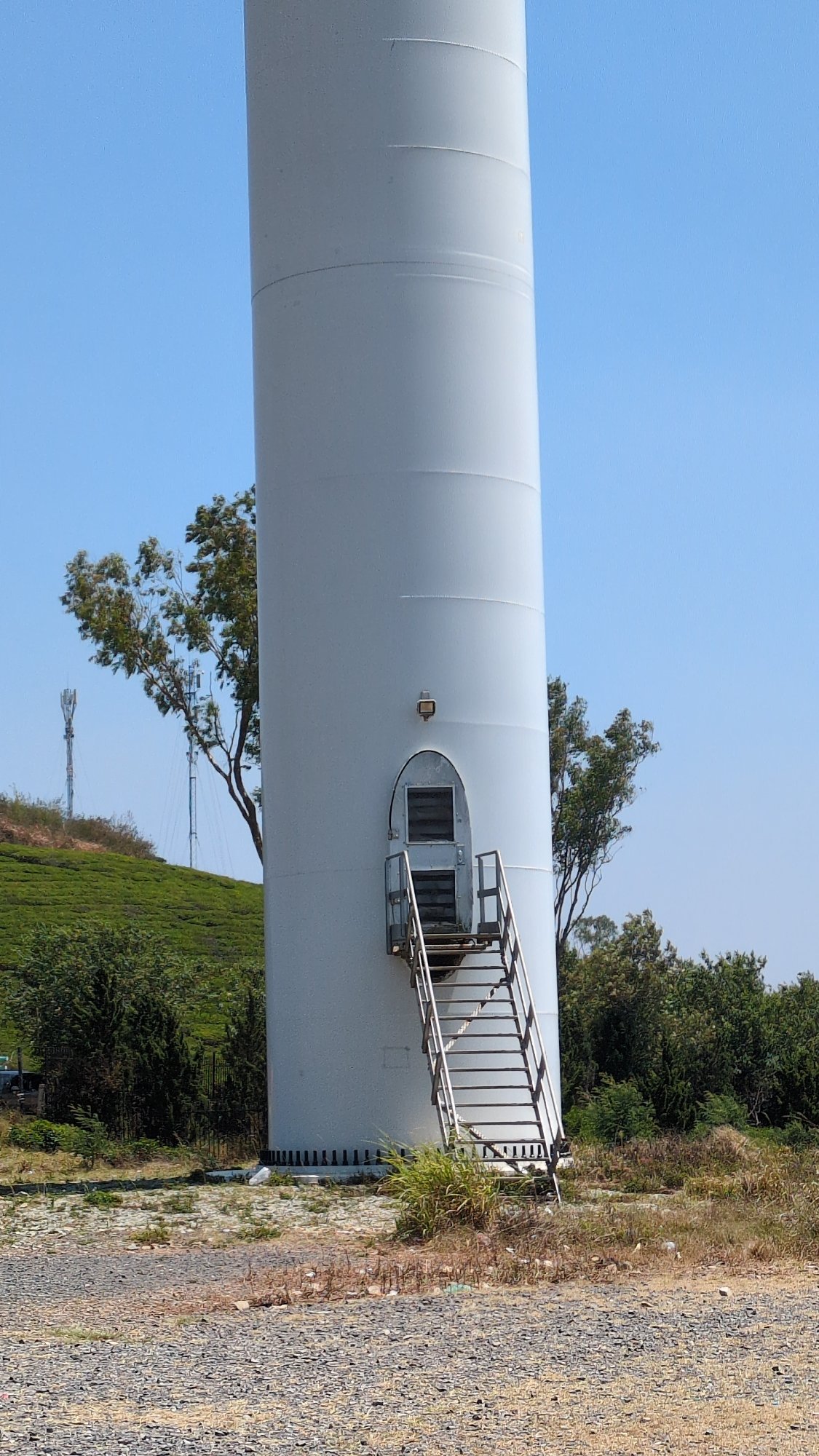 Wind turbine and excavator spotted in rural Vietnam