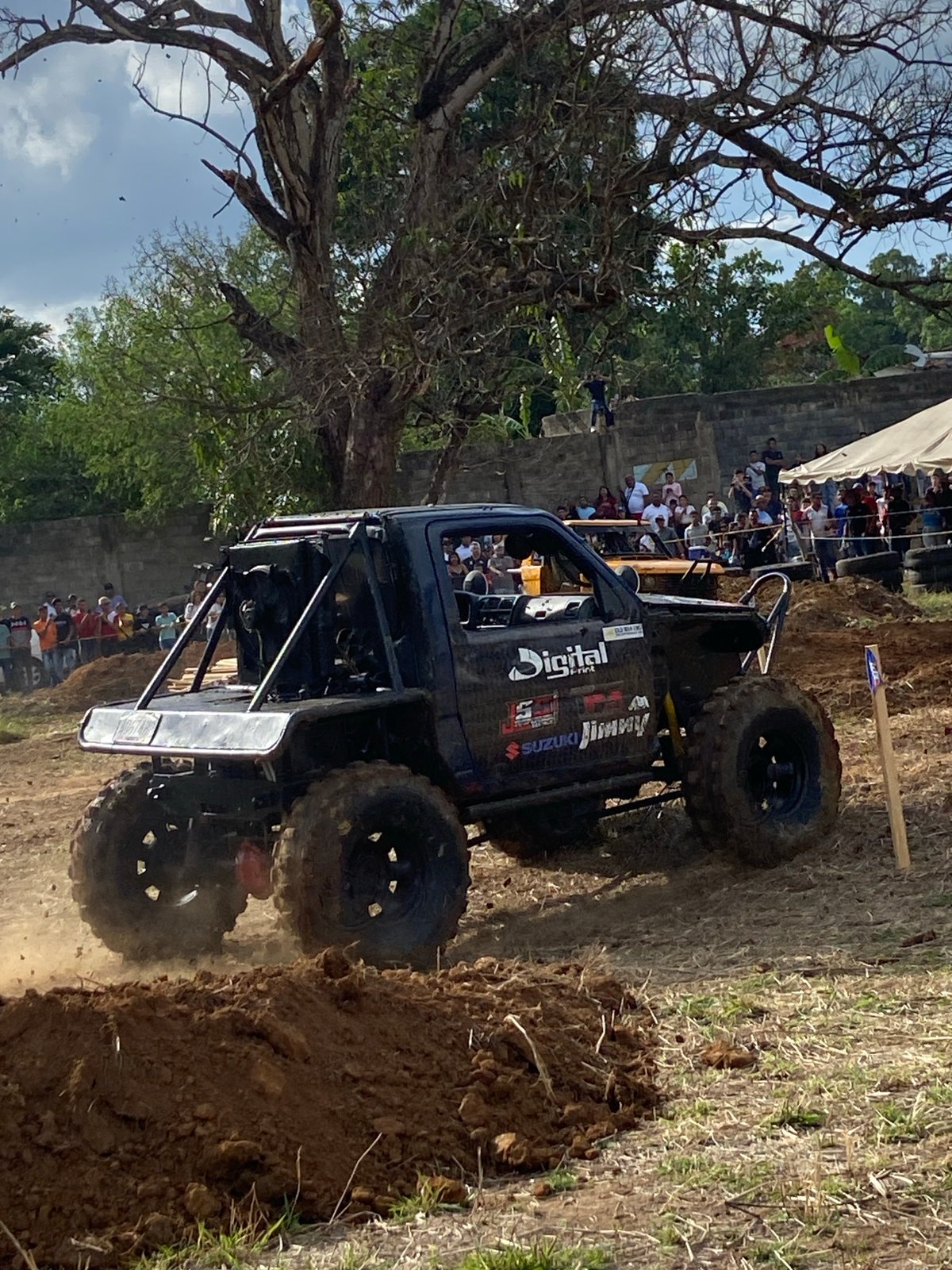 Off-road vehicles navigate mud courses near Tinaquillo, Venezuela