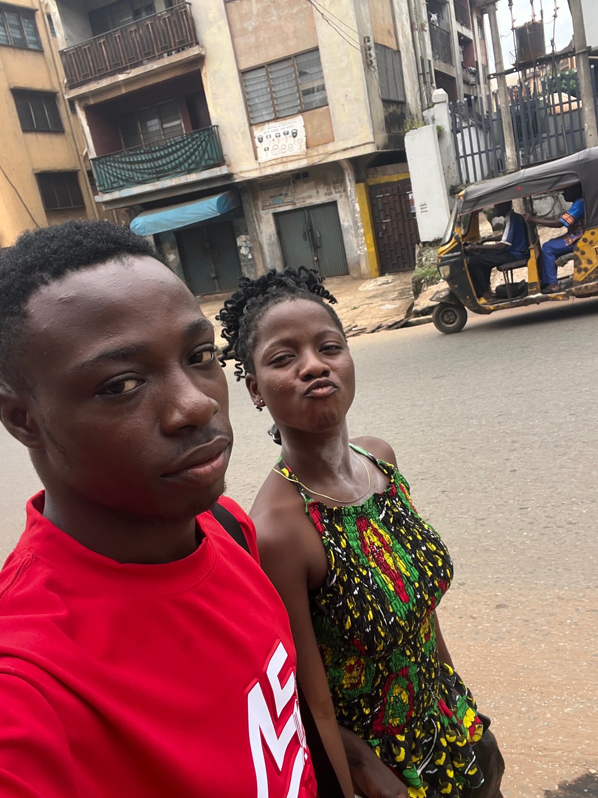Street market and daily foot traffic in Nkpor, Nigeria
